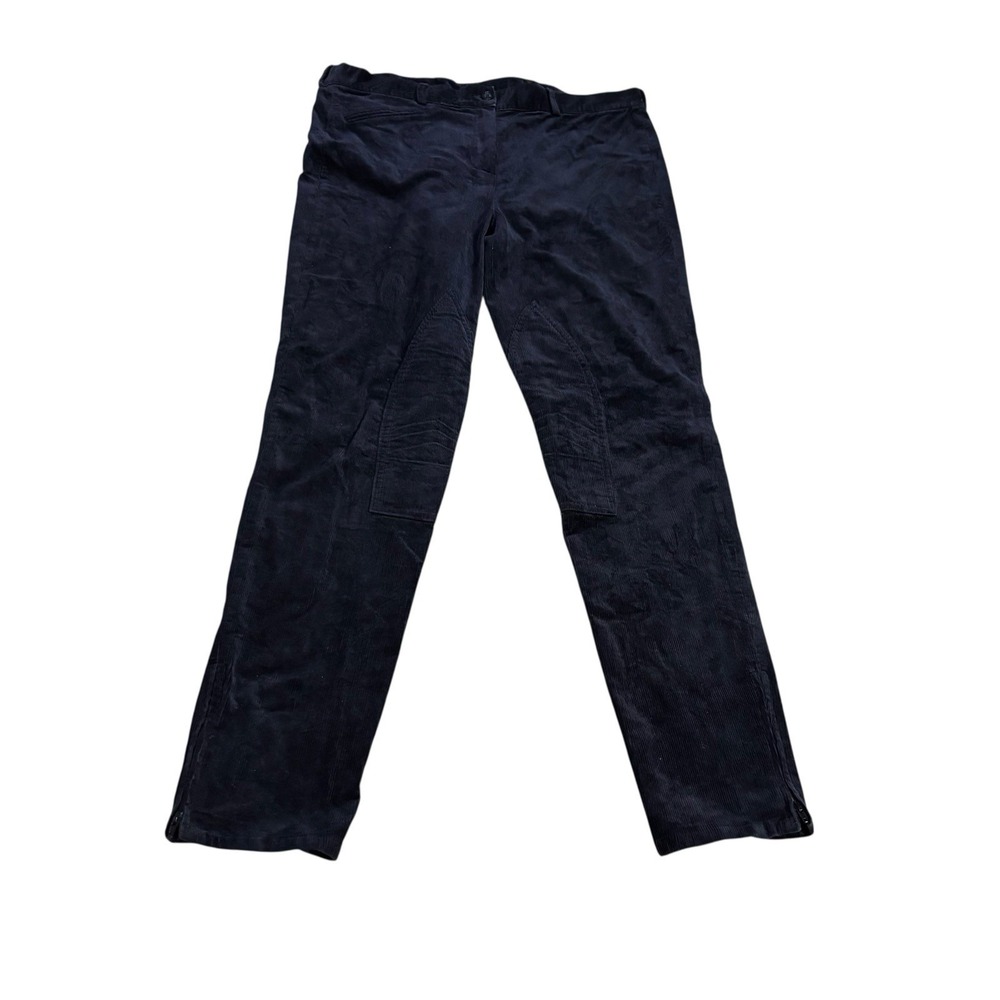 Cordings Trousers Navy Blue Women's 16 Casual Office Corduroy